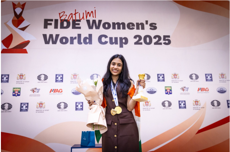 Divya Deshmukh Creates History: Crowned Champion at 2025 FIDE Women’s World Cup