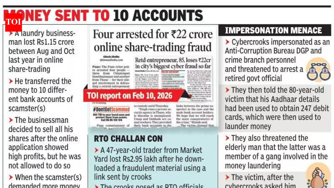 Online fraudsters cheat laundry businessman of Rs1.15 crore | Pune News – The Times of India